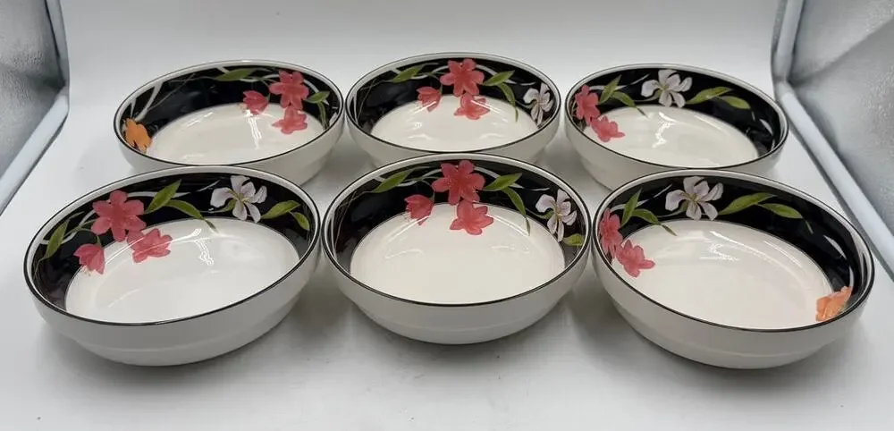 Set of 6 Vintage Sango Memories Cereal Soup Bowl Vintage 6.5